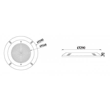 Lampa basenowa LED PHJ-WM-PC290 18 / 25 / 35 / 40 Watt, dowolny kolor+ RGB